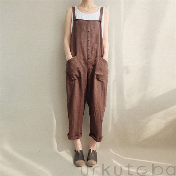 retro women ladies baggy trendy bib full length casual loose linen dungaree overall solid loose causal jumpsuit pants summer hot, Black;white
retro women ladies baggy trendy bib full length casual loose linen dungaree overall solid loose causal jumpsuit pants summer hot, Black;white
