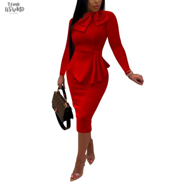 2020 autumn fashion women office dresses peplum pencil dress sleeve formal business attire wear to work dresses outfits, Black;gray
2020 autumn fashion women office dresses peplum pencil dress sleeve formal business attire wear to work dresses outfits, Black;gray