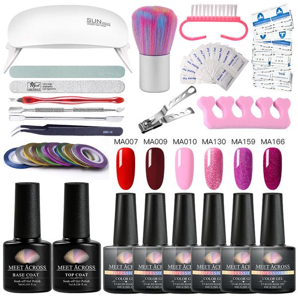 nail set 6w uv led lamp dryer with colorful nail gel polish kit soak off manicure tools set for art dryer machine tools
nail set 6w uv led lamp dryer with colorful nail gel polish kit soak off manicure tools set for art dryer machine tools