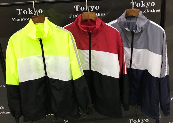 version logo printed colour blocking women men windbreaker jacket hiphop streetwear oversized men jacket coats, Black;brown
version logo printed colour blocking women men windbreaker jacket hiphop streetwear oversized men jacket coats, Black;brown