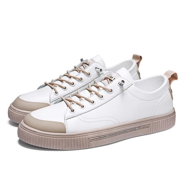 2020 men's shoes new casual shoes men's leather flat with low-cut sneakers small white breathable, Black
2020 men's shoes new casual shoes men's leather flat with low-cut sneakers small white breathable, Black