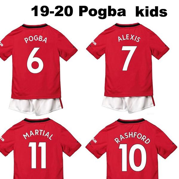 19 20 kids kits #6 pogba home red soccer jerseys child youth sets kids set away balck children football uniform #10 rashford shirts, Black
19 20 kids kits #6 pogba home red soccer jerseys child youth sets kids set away balck children football uniform #10 rashford shirts, Black