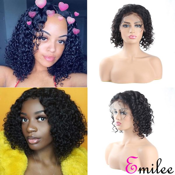 emilee deep wave short bob wig pre plucked with baby hair indian half lace front human remy hair wigs 10 inch 150% density, Black;brown
emilee deep wave short bob wig pre plucked with baby hair indian half lace front human remy hair wigs 10 inch 150% density, Black;brown