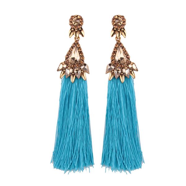 new trendy fashion luxury designer exaggerated vintage beautiful glittering diamond crystal long tassel stud earrings for women girls, Golden;silver
new trendy fashion luxury designer exaggerated vintage beautiful glittering diamond crystal long tassel stud earrings for women girls, Golden;silver