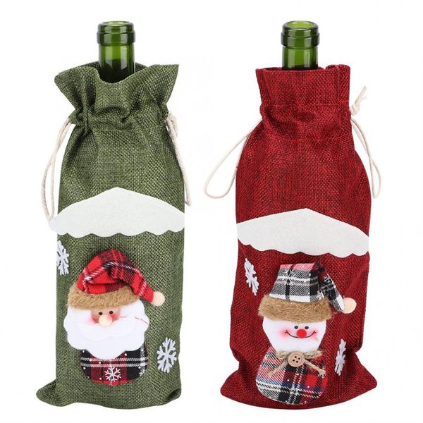 cute red wine bottle cover drawstring bag christmas home decoration supplies tree ornaments
cute red wine bottle cover drawstring bag christmas home decoration supplies tree ornaments