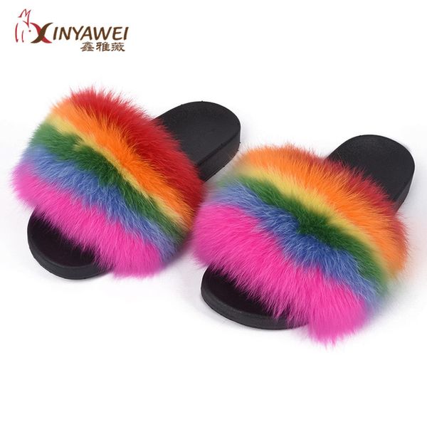 women real fur slides women non-slip soft fur slippers female hairy slippers ladies cute plush multi-color optional, Black
women real fur slides women non-slip soft fur slippers female hairy slippers ladies cute plush multi-color optional, Black