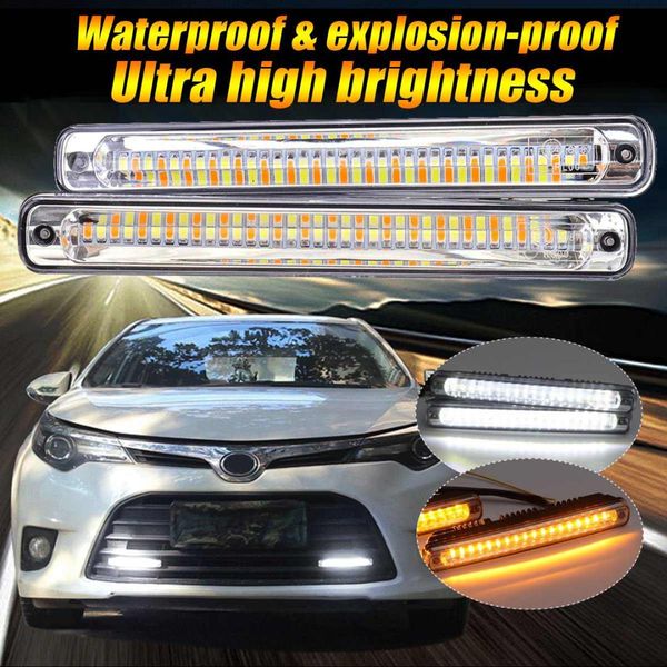 2 pcs 36led 20w 12vuniversal car front bumper grill drl led daytime running fog light lamp white/yellow waterproof styling diy
2 pcs 36led 20w 12vuniversal car front bumper grill drl led daytime running fog light lamp white/yellow waterproof styling diy