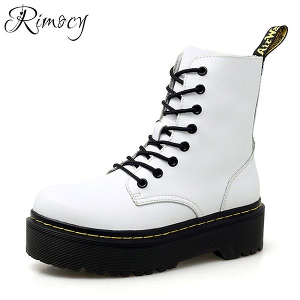 rimocy fashion flat platform ankle boots for women lace up chunky motorcycle boots female 2019 autumn winter leather shoes woman, Black
rimocy fashion flat platform ankle boots for women lace up chunky motorcycle boots female 2019 autumn winter leather shoes woman, Black