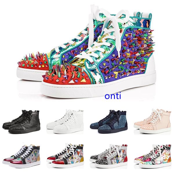 designer fashion luxury s shoes studded spikes flats sneakers for men women black white party lovers casual sneaker size 36-47
designer fashion luxury s shoes studded spikes flats sneakers for men women black white party lovers casual sneaker size 36-47
