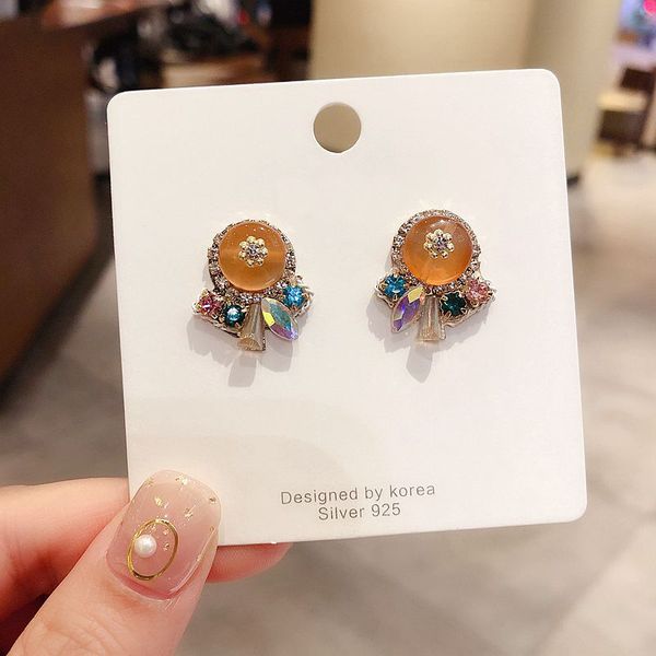 elegant colorful crystal stone stud earrings unique handmade women earrings statement jewelry, Golden;silver
elegant colorful crystal stone stud earrings unique handmade women earrings statement jewelry, Golden;silver
