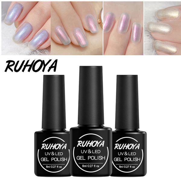 ruhoya shell hybrid varnishes uv gel lacquer long lasting 8ml 1pcs nude color pearl gel nail polish soak off nail art acryl, Red;pink 
ruhoya shell hybrid varnishes uv gel lacquer long lasting 8ml 1pcs nude color pearl gel nail polish soak off nail art acryl, Red;pink