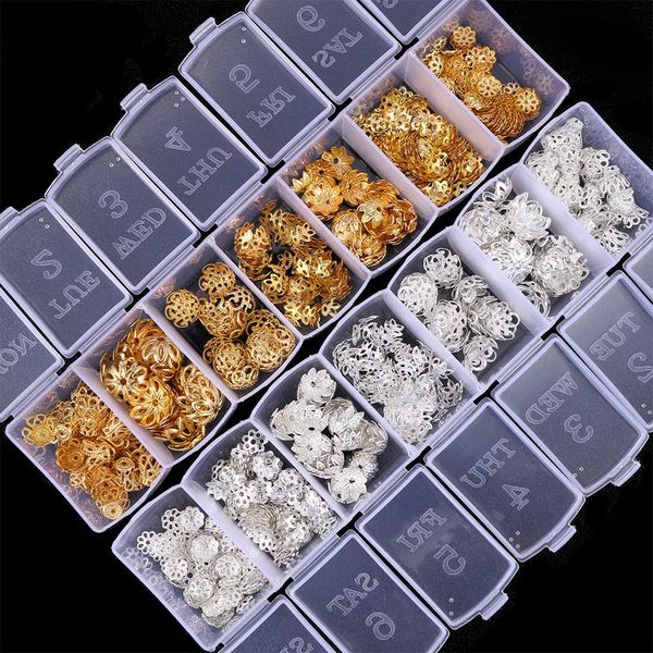 350pcs 7 size mixed flower patterns bead caps with box for diy jewelry making spacer beads bracelet accessories findings, Slivery;golden
350pcs 7 size mixed flower patterns bead caps with box for diy jewelry making spacer beads bracelet accessories findings, Slivery;golden