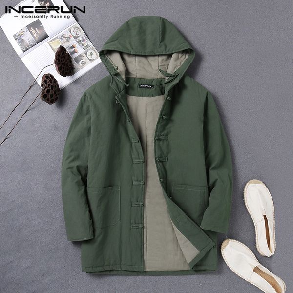 incerun winter thermal men pure color long sleeve hooded parkas coats fashion casual joker buckle mens hoodies jackets coats 7, Black
incerun winter thermal men pure color long sleeve hooded parkas coats fashion casual joker buckle mens hoodies jackets coats 7, Black
