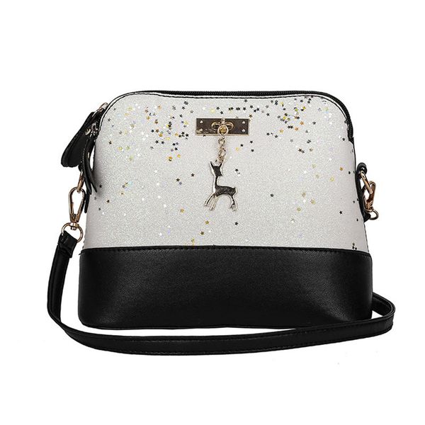 vintage sequins splice leather women bags fashion small shell bag with deer toy women shoulder bag casual crossbody hot
vintage sequins splice leather women bags fashion small shell bag with deer toy women shoulder bag casual crossbody hot