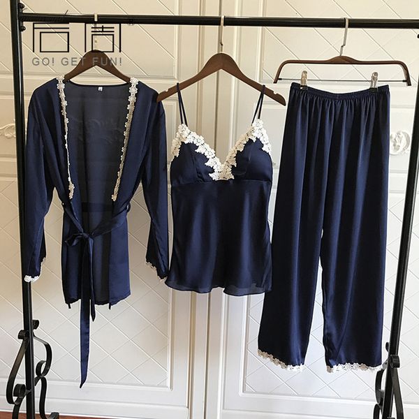 пижама атласных женщины пижама для elegant 3pieces женского sexy кружева в seasons шелк пижама набор пальто жилет брюки 2019 pijama, Black;red
пижама атласных женщины пижама для elegant 3pieces женского sexy кружева в seasons шелк пижама набор пальто жилет брюки 2019 pijama, Black;red