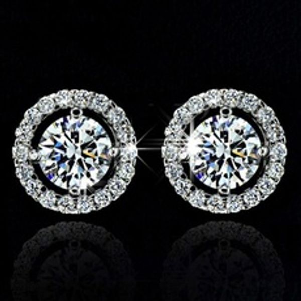 round cut white z diamond silver stud earrings wedding party jewelry gifts christmas gift, Golden;silver
round cut white z diamond silver stud earrings wedding party jewelry gifts christmas gift, Golden;silver