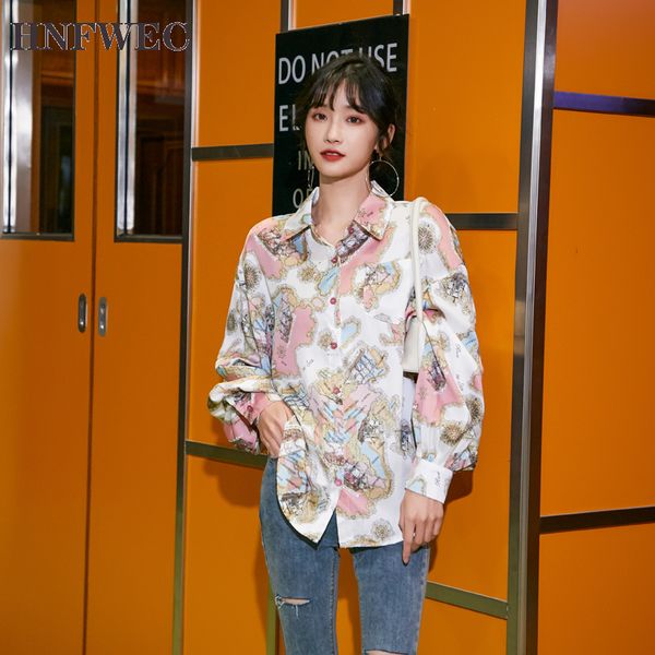 pink long sleeve shirt women korean lantern sleeve and blouses pirnt loose button up collared shirt clothing t651, White
pink long sleeve shirt women korean lantern sleeve and blouses pirnt loose button up collared shirt clothing t651, White