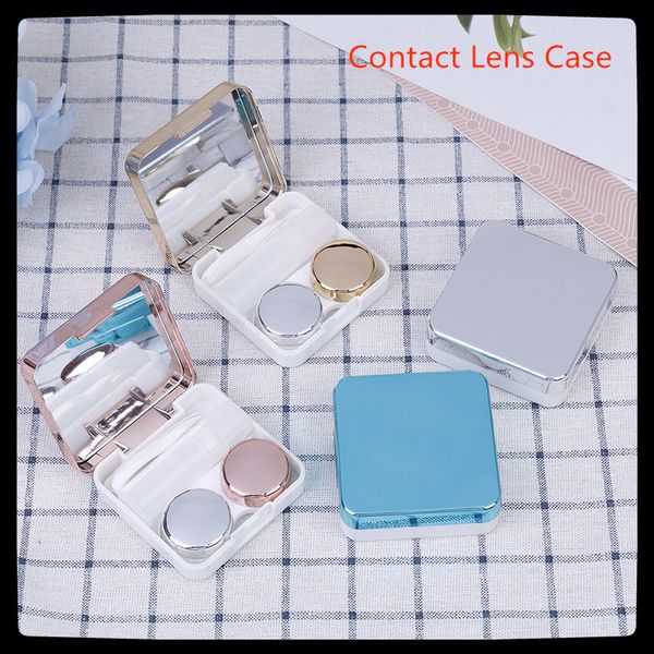 new colored contact lens case with mirror lovely women eyes contact lens container travel kit box colored lenses box, Silver
new colored contact lens case with mirror lovely women eyes contact lens container travel kit box colored lenses box, Silver