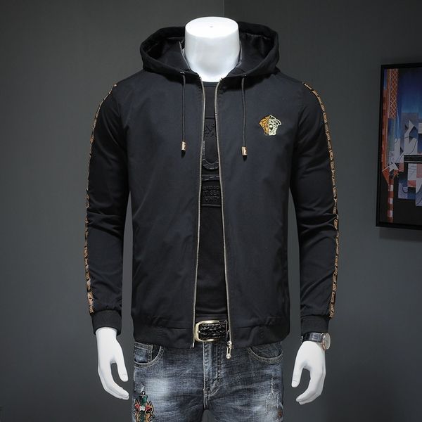2019 pring and autumn new men de igner jacket luxury embroidery hooded zipper jacket plu ize m 6xl, Black;brown
2019 pring and autumn new men de igner jacket luxury embroidery hooded zipper jacket plu ize m 6xl, Black;brown