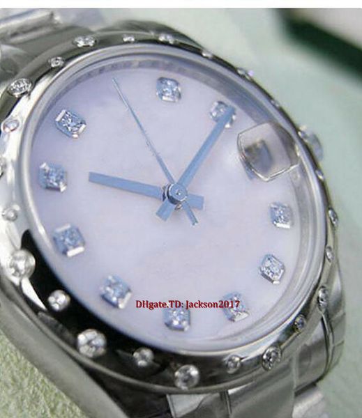 christmas gift original box certificate casual modern lady women's watches 178344 midsize steel white gold pink mop diamond bezel 31mm, Slivery;brown
christmas gift original box certificate casual modern lady women's watches 178344 midsize steel white gold pink mop diamond bezel 31mm, Slivery;brown