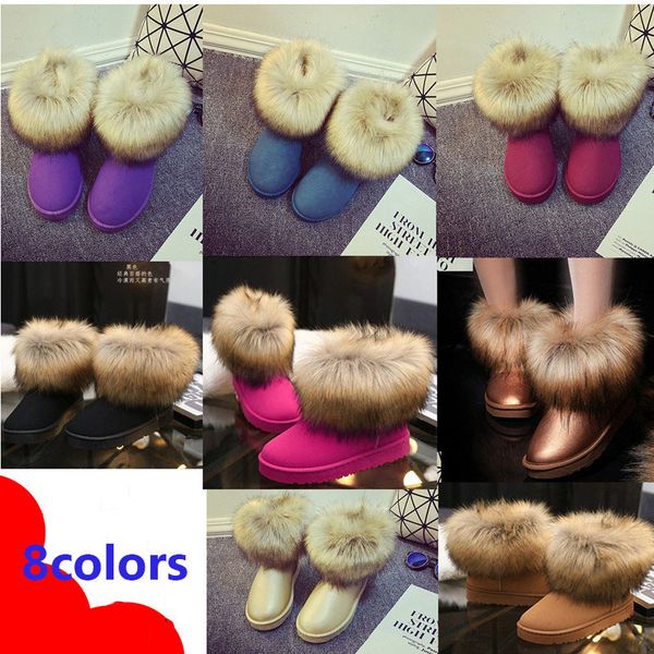 quality woman boots round toe fox fur ankle boots heel flat heels shoes woman female 2019 winter booties red thick high boots y200115, Black
quality woman boots round toe fox fur ankle boots heel flat heels shoes woman female 2019 winter booties red thick high boots y200115, Black
