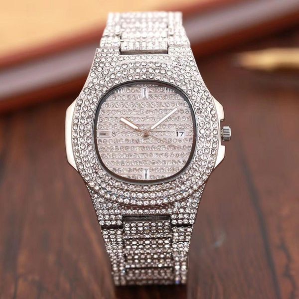 2020 new full diamond watches luxury mens watches fashion quartz wristwatches stainless steel cool full gold calendar men watch, Slivery;brown
2020 new full diamond watches luxury mens watches fashion quartz wristwatches stainless steel cool full gold calendar men watch, Slivery;brown