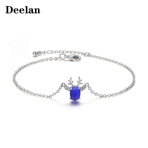 erluer blue opal crystal bracelet for women girl crystal zircon deer charm jewelry fashion adjustable silver bracelets jewellery, Black
erluer blue opal crystal bracelet for women girl crystal zircon deer charm jewelry fashion adjustable silver bracelets jewellery, Black