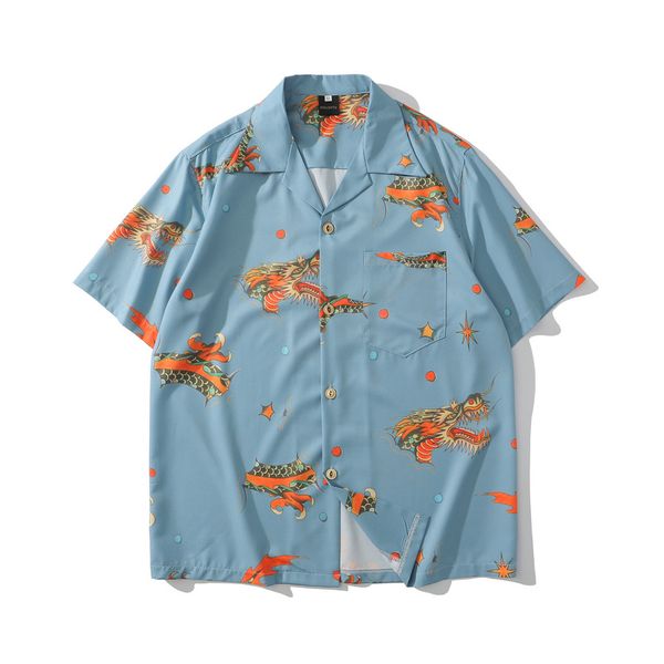 mens chinese dragon print hawaii beach shirts harajuku streetwear 2020 summer short sleeve blouse punk rock shirts, White;black
mens chinese dragon print hawaii beach shirts harajuku streetwear 2020 summer short sleeve blouse punk rock shirts, White;black