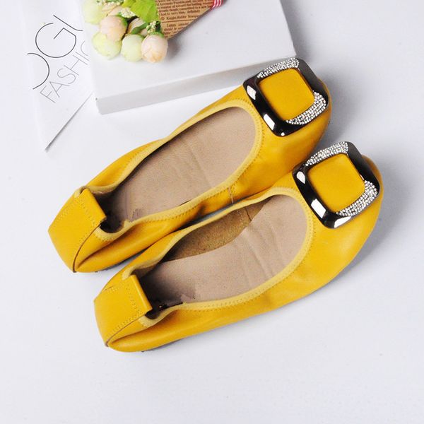 european and american fashion genuine leather ballet flats brand women's shoes square buckle metal diamond single shoes size 43, Black
european and american fashion genuine leather ballet flats brand women's shoes square buckle metal diamond single shoes size 43, Black