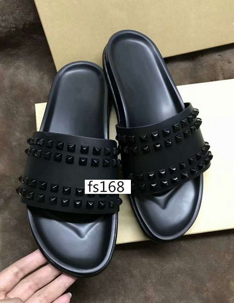 donna flat slippers designer luxury red bottoms shoes men's rivet junior spikes flat slipperswith boxs, Black
donna flat slippers designer luxury red bottoms shoes men's rivet junior spikes flat slipperswith boxs, Black
