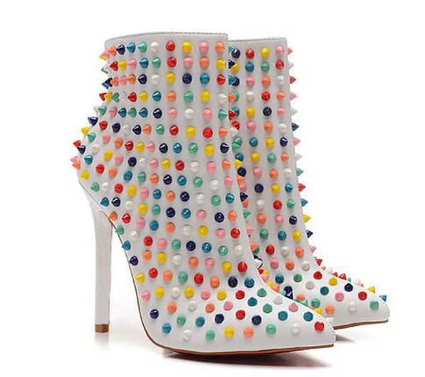 luxury designer new winter boots fashion rivets women boots high heel shoes woman platform boots women shoes size 35-- 41, Black
luxury designer new winter boots fashion rivets women boots high heel shoes woman platform boots women shoes size 35-- 41, Black