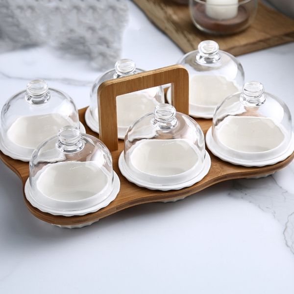 ceramic fruit plate snack plate cake dessert display plate glass cover ceramic bowl with bamboo mat dishes plates
ceramic fruit plate snack plate cake dessert display plate glass cover ceramic bowl with bamboo mat dishes plates