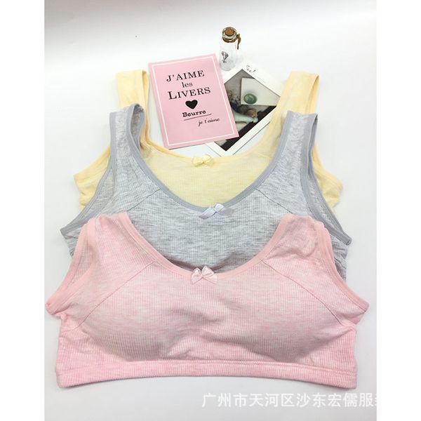 development period small vest junior high school students high school girls bra big kid pure cotton girl's underwear thin, Black;white
development period small vest junior high school students high school girls bra big kid pure cotton girl's underwear thin, Black;white
