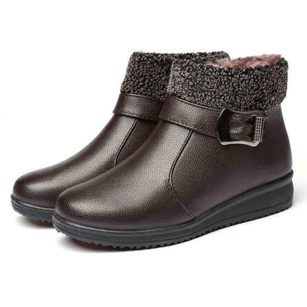 women warm fur plush platform shoes fashion 2018 woman botas mujer winter short snow boots, Black
women warm fur plush platform shoes fashion 2018 woman botas mujer winter short snow boots, Black