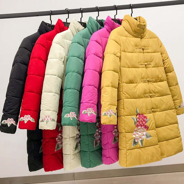 women's down & parkas plus size 3xl stand collar embroidery cotton jacket coat women single-breasted long winter jackets loose warm par, Black
women's down & parkas plus size 3xl stand collar embroidery cotton jacket coat women single-breasted long winter jackets loose warm par, Black