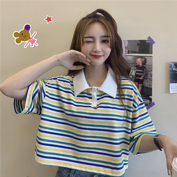 short-sleeved t- female 2020 high-waisted small short navel all-match casual polo short-sleeved t-shirt female 2020 high-waisted small s, White
short-sleeved t- female 2020 high-waisted small short navel all-match casual polo short-sleeved t-shirt female 2020 high-waisted small s, White