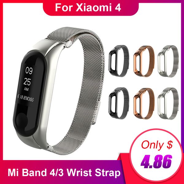 metal wristband for mi band 4 replacement wrist strap magnetic-absorption steel with double buckle cover for xiao mi 4
metal wristband for mi band 4 replacement wrist strap magnetic-absorption steel with double buckle cover for xiao mi 4