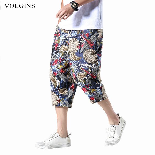 streetwear new chinese style male printed harem pants men calf length cotton linen bermuda masculina male pants, Black
streetwear new chinese style male printed harem pants men calf length cotton linen bermuda masculina male pants, Black