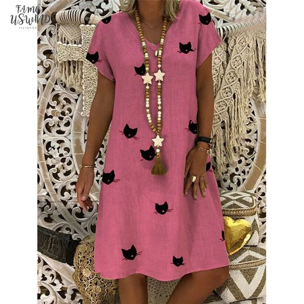 cartoon print short sleeve v neck dresses boho clothes sundress women summer casual loose dress fashion plus size 3xl clothings, Black;gray
cartoon print short sleeve v neck dresses boho clothes sundress women summer casual loose dress fashion plus size 3xl clothings, Black;gray