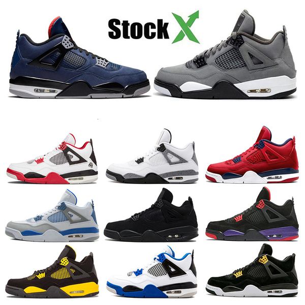 designer 4 4s mens basketball shoes loyal blue what the cool grey bred black gum sneakers sports shoes size 7- with stock x
designer 4 4s mens basketball shoes loyal blue what the cool grey bred black gum sneakers sports shoes size 7- with stock x