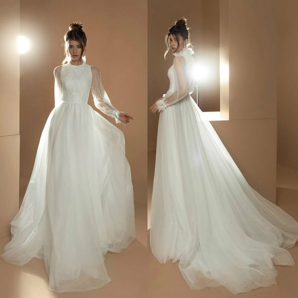 tony ward wedding dresses high collar long sleeves lace appliques bridal gowns custom made button back sweep train a line wedding dress, White
tony ward wedding dresses high collar long sleeves lace appliques bridal gowns custom made button back sweep train a line wedding dress, White