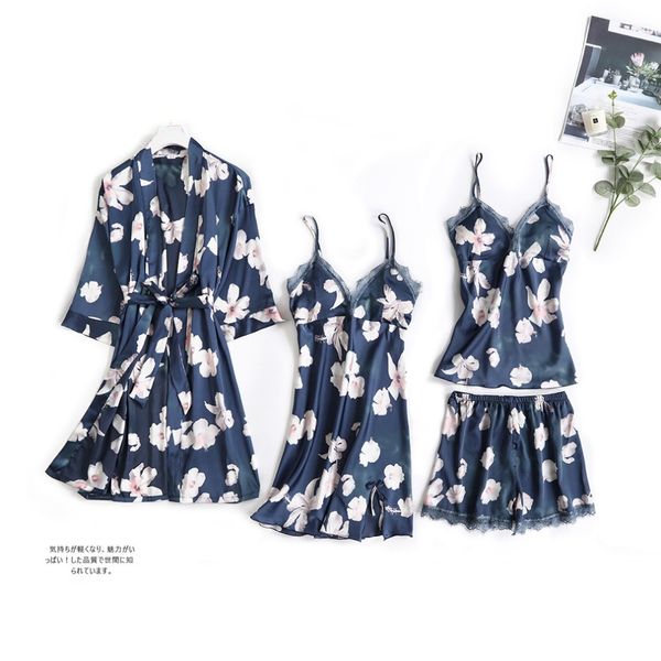 blue pajamas set women faux silk lace sling sleeveless shirt shorts summer robe sleepwear with chest pads pyjama sets, Black;red
blue pajamas set women faux silk lace sling sleeveless shirt shorts summer robe sleepwear with chest pads pyjama sets, Black;red