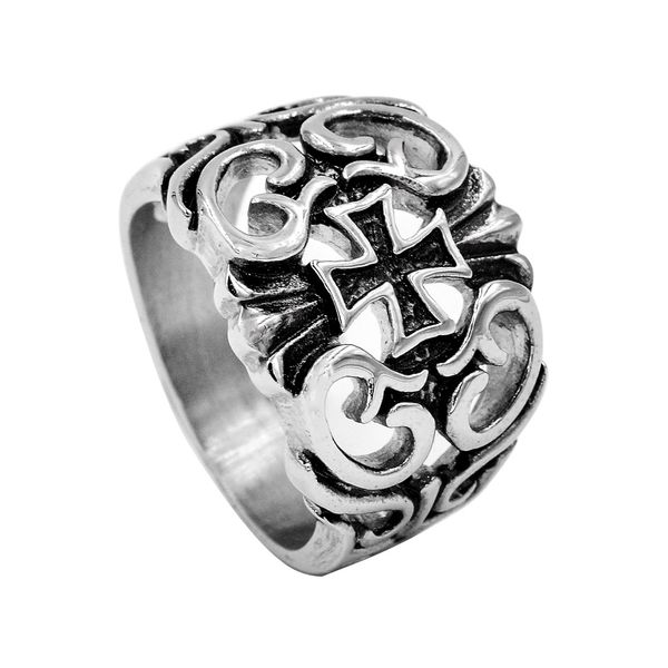 rock personality mens ring stainless steel ring titanium steel hollow cross retro trend punk jewelry, Golden;silver
rock personality mens ring stainless steel ring titanium steel hollow cross retro trend punk jewelry, Golden;silver