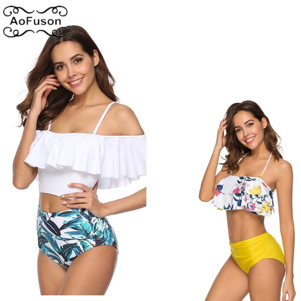 bandeau swimwear bikini set 2019 beachwear retro high waist swimsuit push up ruffled off the shoulder bathing suit tankini
bandeau swimwear bikini set 2019 beachwear retro high waist swimsuit push up ruffled off the shoulder bathing suit tankini