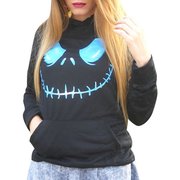 active black hooded skull printed pullover hoodie for women
active black hooded skull printed pullover hoodie for women