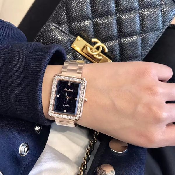 sparkly crystals watches for women elegant vintage square dress wristwatch steel bracelet watch quartz relogio montre femme w110, Slivery;brown
sparkly crystals watches for women elegant vintage square dress wristwatch steel bracelet watch quartz relogio montre femme w110, Slivery;brown