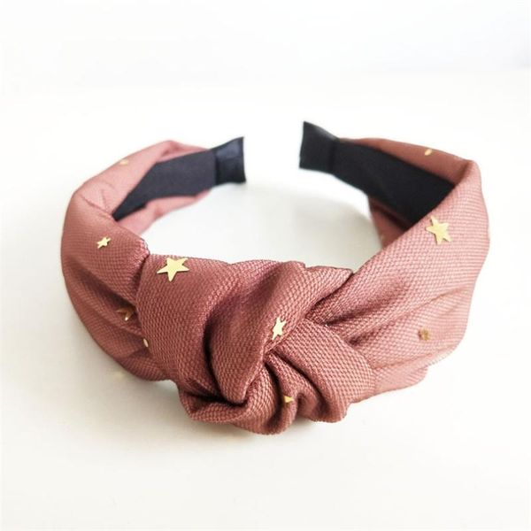 yarn stars headband stripe elastic hair bands for women girls holiday wide turban head bands hair accessories