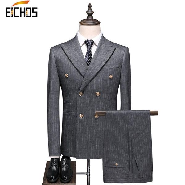 men's suits & blazers 2021 gentleman men italian double breasted gray mens wedding suit for groom terno hombre 3 pieces tuxedo vest pan, White;black
men's suits & blazers 2021 gentleman men italian double breasted gray mens wedding suit for groom terno hombre 3 pieces tuxedo vest pan, White;black