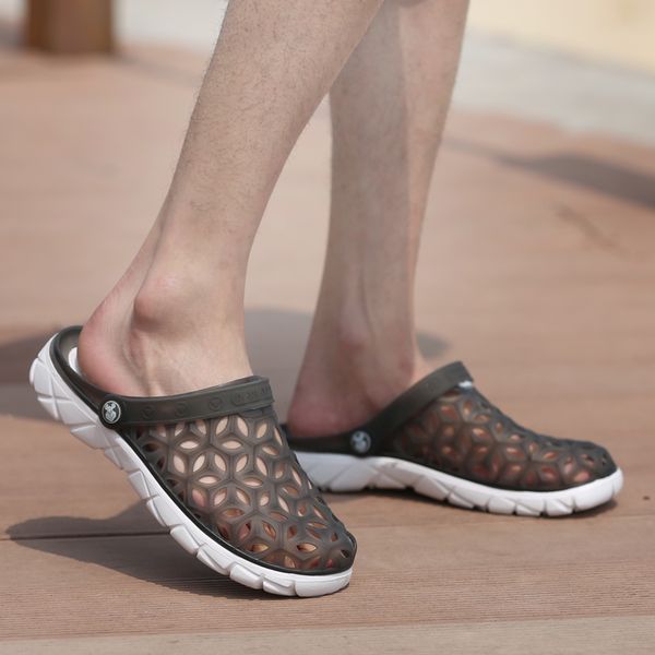 fashion summer men's slippers outdoor beach shoes for male hollow out anti-skid jelly shoes soft bottom man garden slippers ws514, Black
fashion summer men's slippers outdoor beach shoes for male hollow out anti-skid jelly shoes soft bottom man garden slippers ws514, Black