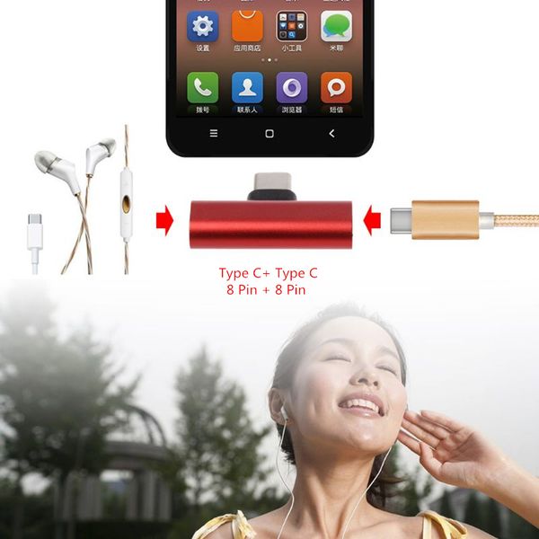 Наушники Наушники Разъем для наушников Dual Type C USB-C Dual 8-контактный адаптер аудио за
Наушники Наушники Разъем для наушников Dual Type C USB-C Dual 8-контактный адаптер аудио за